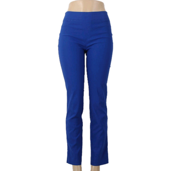 Joseph Ribkoff Pant Sz 6 x 29 Blue Pull On Elastic Waist Straight Leg Ankle Pant