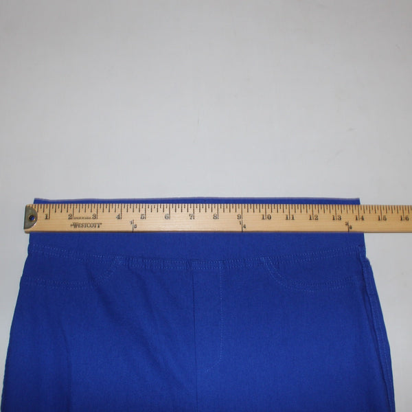 Joseph Ribkoff Pant Sz 6 x 29 Blue Pull On Elastic Waist Straight Leg Ankle Pant