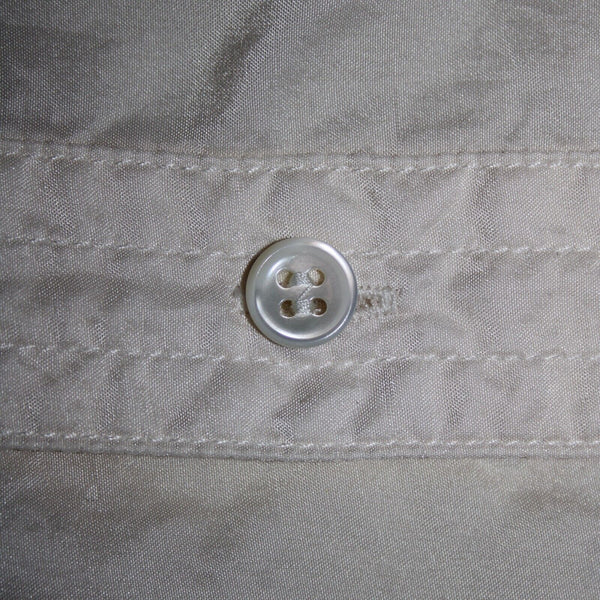 Banana Republic NEW $140 Sz XS Cream White Collared Buttons 100% Silk Top