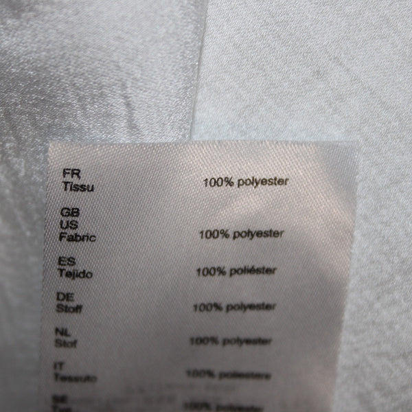 Maje Top Sz 1 White Long Sleeve V Neck With Ties 100% Polyester Top