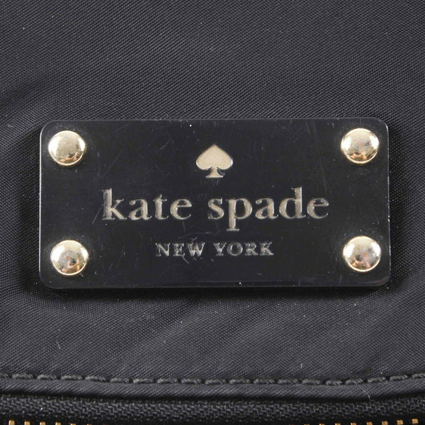 Kate Spade 14 X 9 X 4 Black Gold Inner Pockets Nylon Polyester Shoulder Purse