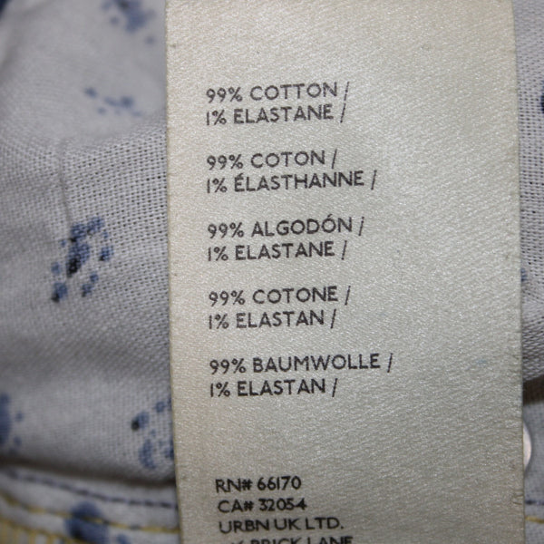 Pilcro Jeans Sz 26 x 30 Blue Denim Roll Up Ankle Pockets Cotton Elastane Jeans