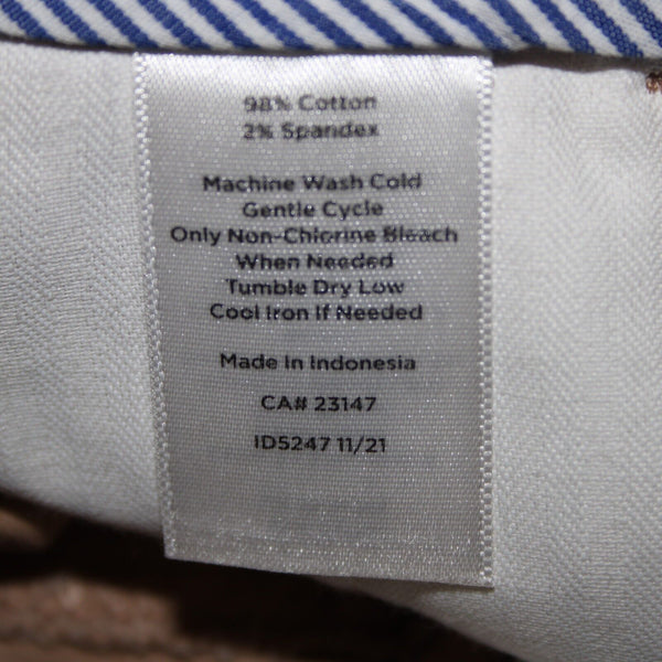 Talbots NEW $90 Sz 2 x 26 Tan Pockets Cotton Spandex Capri Pant
