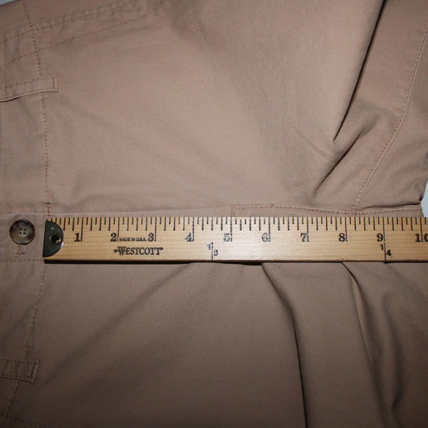 Talbots NEW $90 Sz 2 x 26 Tan Pockets Cotton Spandex Capri Pant