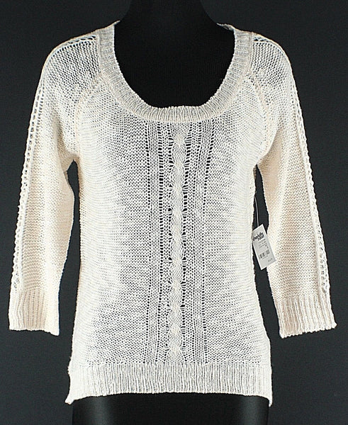 Charlotte Russe NEW $25 Sz S Peach Cotton Acrylic Hi Lo Pullover Sweater