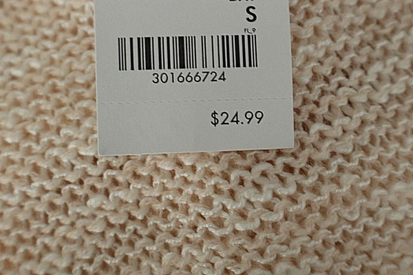 Charlotte Russe NEW $25 Sz S Peach Cotton Acrylic Hi Lo Pullover Sweater
