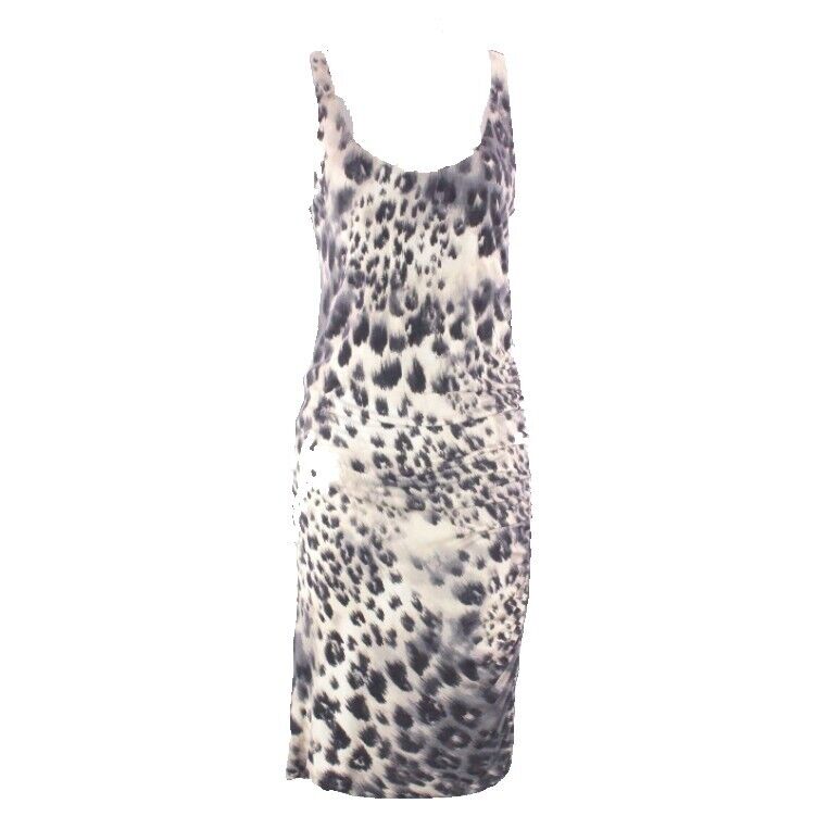 Velvet NEW $168 Sz L Navy Slate Cream Bodycon Rayon Spandex Dress