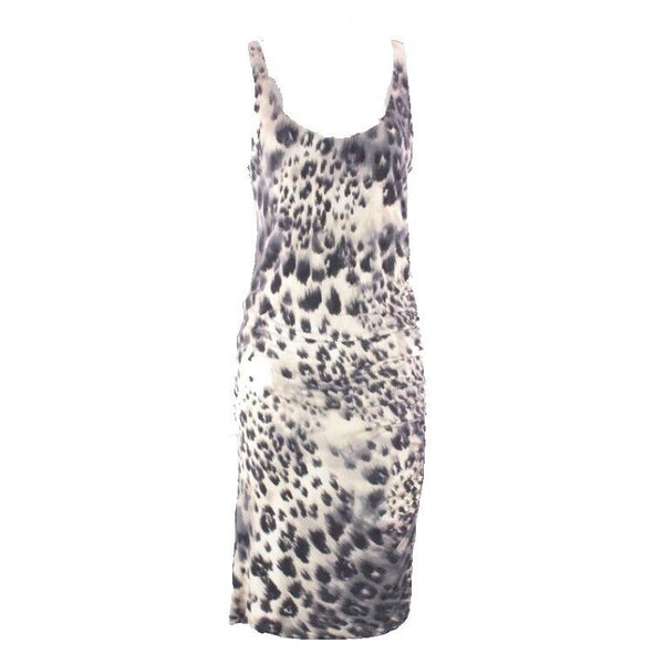 Velvet NEW $168 Sz L Navy Slate Cream Bodycon Rayon Spandex Dress
