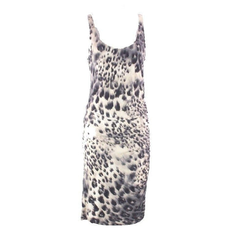 Velvet NEW $168 Sz L Navy Slate Cream Bodycon Rayon Spandex Dress
