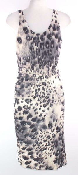 Velvet NEW $168 Sz L Navy Slate Cream Bodycon Rayon Spandex Dress