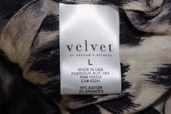 Velvet NEW $168 Sz L Navy Slate Cream Bodycon Rayon Spandex Dress