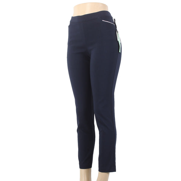 89th Madison Pant NEW $48 Sz PM x 27 Vagabond Navy Blue Ankle Rayon
