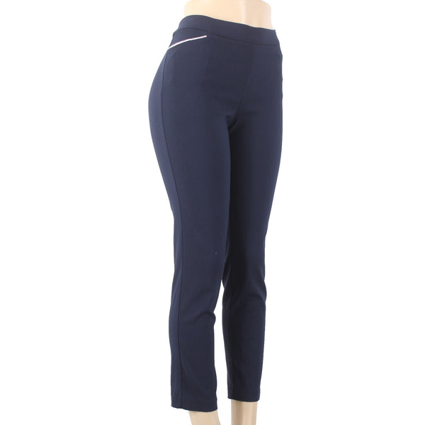 89th Madison Pant NEW $48 Sz PM x 27 Vagabond Navy Blue Ankle Rayon
