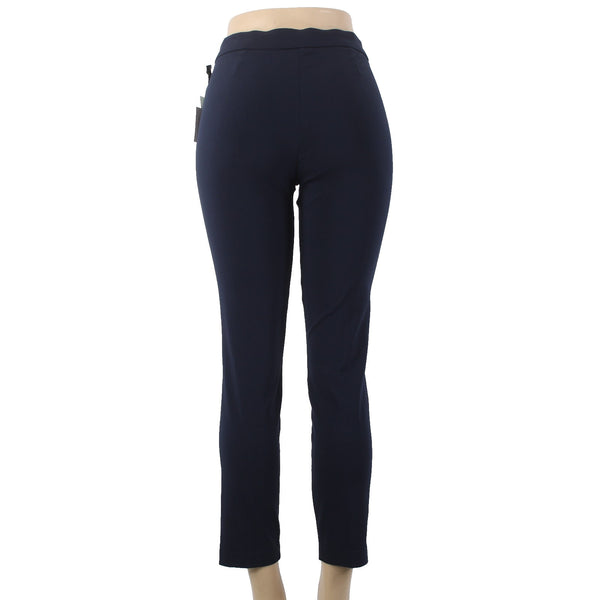 89th Madison Pant NEW $48 Sz PM x 27 Vagabond Navy Blue Ankle Rayon