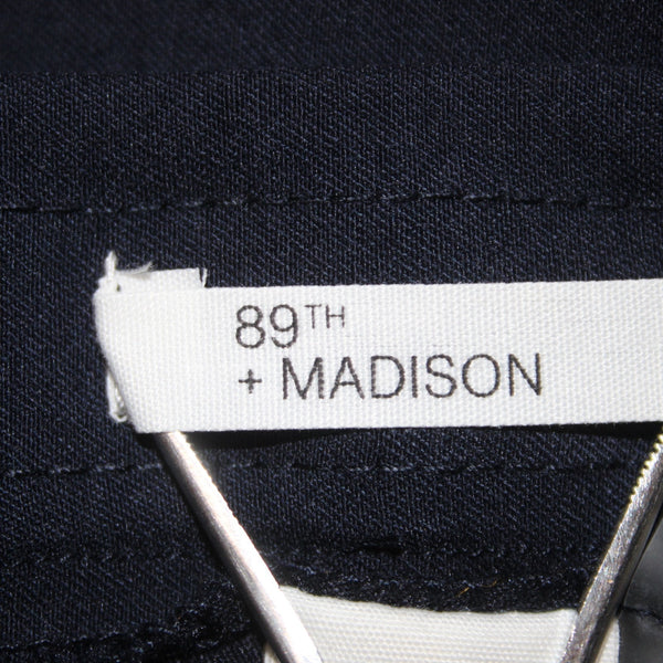 89th Madison Pant NEW $48 Sz PM x 27 Vagabond Navy Blue Ankle Rayon