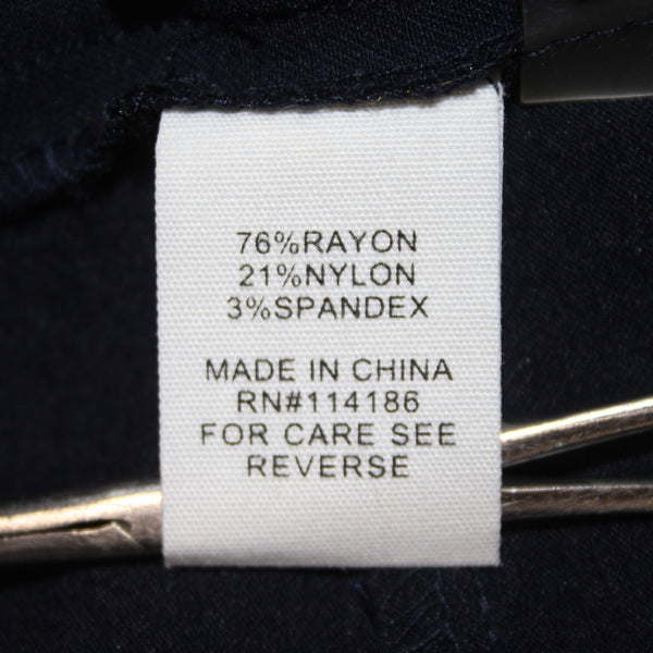 89th Madison Pant NEW $48 Sz PM x 27 Vagabond Navy Blue Ankle Rayon
