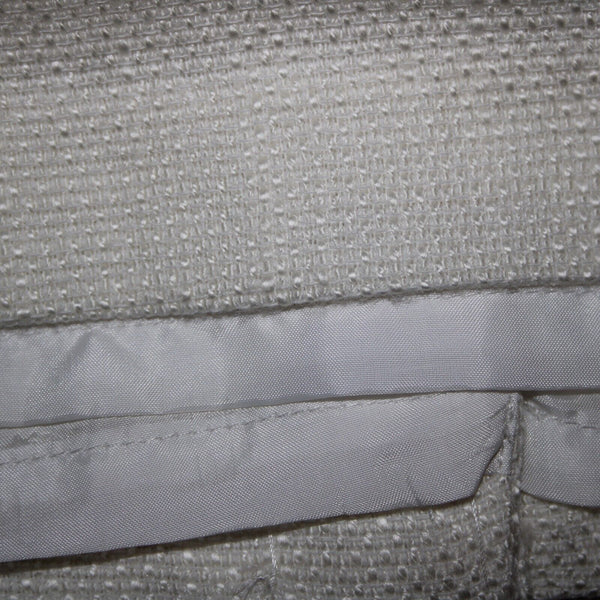 Talbots Petite Sz 14 White Textured Pencil Acrylic Cotton Polyester Lined Skirt