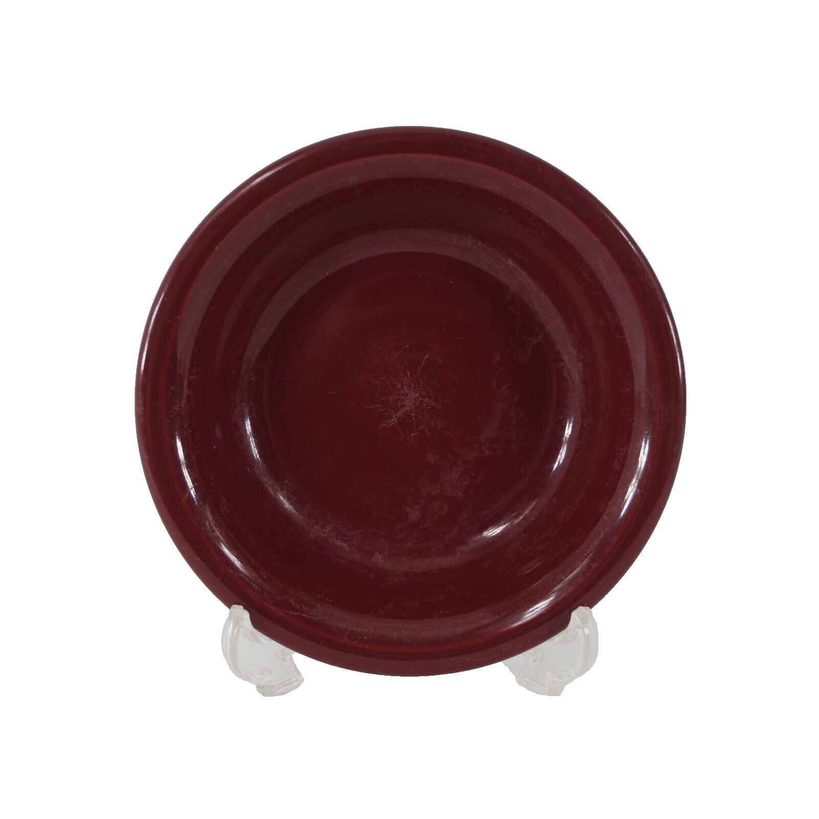 Fiesta Homer Laughun China Burgundy  Lead Free 5" AS IS  Soup Bowl