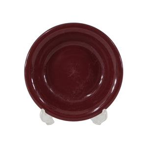 Fiesta Homer Laughun China Burgundy  Lead Free 5" AS IS  Soup Bowl