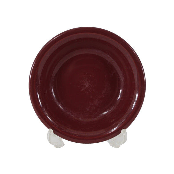 Fiesta Homer Laughun China Burgundy  Lead Free 5" AS IS  Soup Bowl