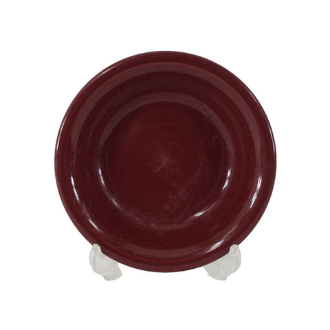 Fiesta Homer Laughun China Burgundy  Lead Free 5" AS IS  Soup Bowl