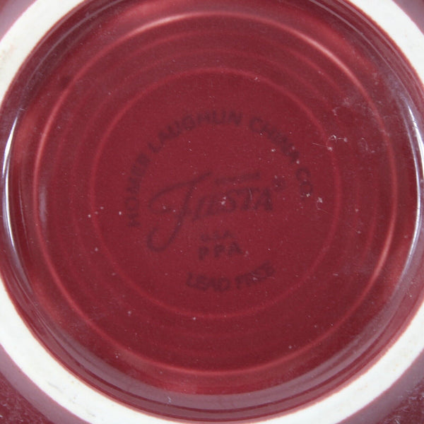 Fiesta Homer Laughun China Burgundy  Lead Free 5" AS IS  Soup Bowl