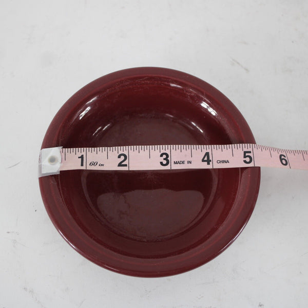 Fiesta Homer Laughun China Burgundy  Lead Free 5" AS IS  Soup Bowl