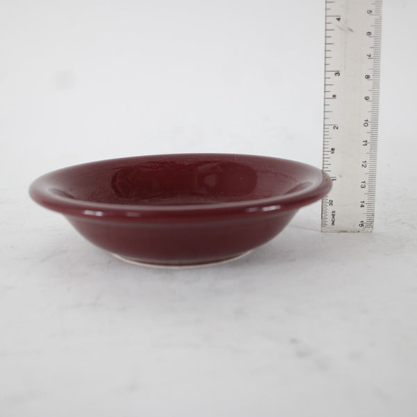 Fiesta Homer Laughun China Burgundy  Lead Free 5" AS IS  Soup Bowl