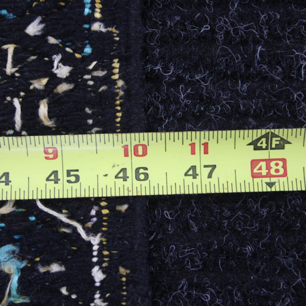 Turkish? Rug 85" x 46" Black Orange Multi Colored Hand Made Rug