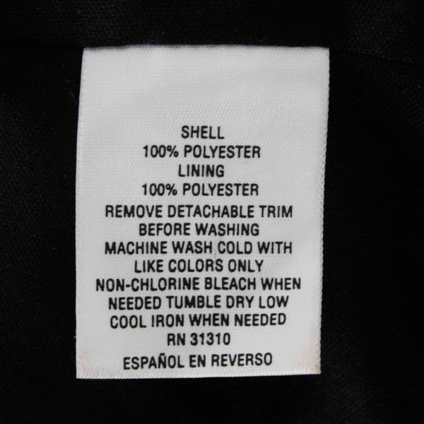 Thalia Sodi Sz XS Black Lined Flowy 100% Polyester Knee Length Dress