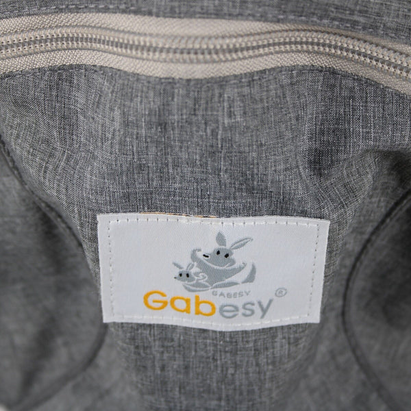 Gabesy Gray Cream Waist Seat With Storage Space Baby Carrier