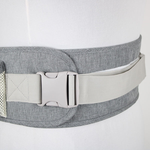 Gabesy Gray Cream Waist Seat With Storage Space Baby Carrier
