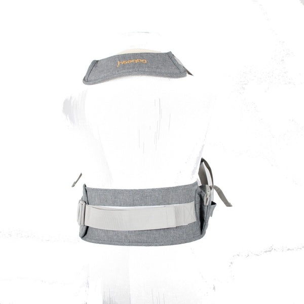 Gabesy Gray Cream Waist Seat With Storage Space Baby Carrier