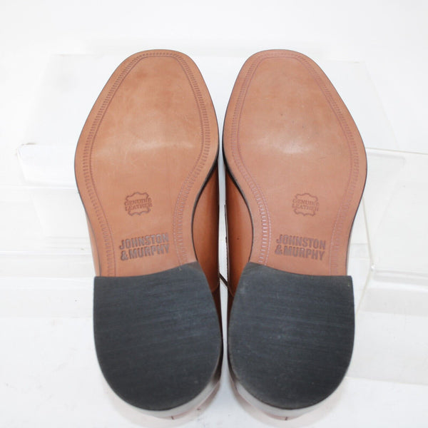 Johnston Murphy Sz 8.5 M Brown Cushioned Leather Upper / Inner Laced Oxford Shoe