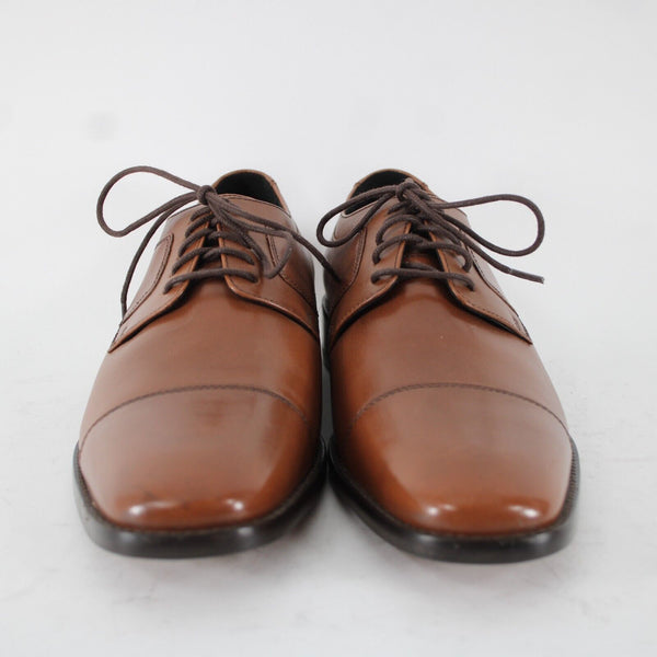 Johnston Murphy Sz 8.5 M Brown Cushioned Leather Upper / Inner Laced Oxford Shoe