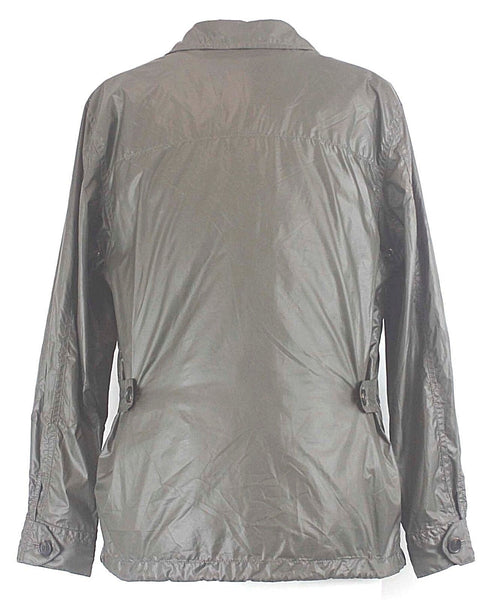 COACH NEW Sz S Taupe Brown Leather Trim Removable Vest Lined Polyester Jacket