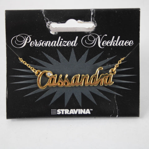 CASSANDRA NEW Goldtone Rhinestone Accent 14.5" w 4.5" Multi Ring Ext Necklace