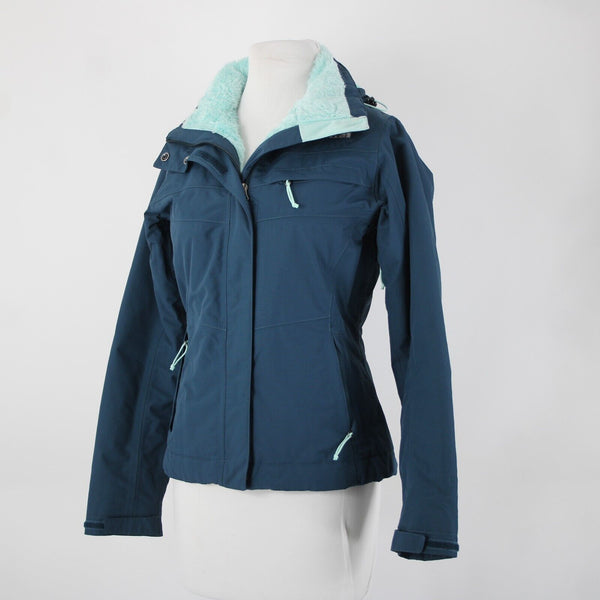 The North Face Sz XS Blue Pockets Hooded 100% Nylon Polyester Jacket
