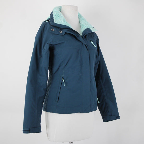 The North Face Sz XS Blue Pockets Hooded 100% Nylon Polyester Jacket