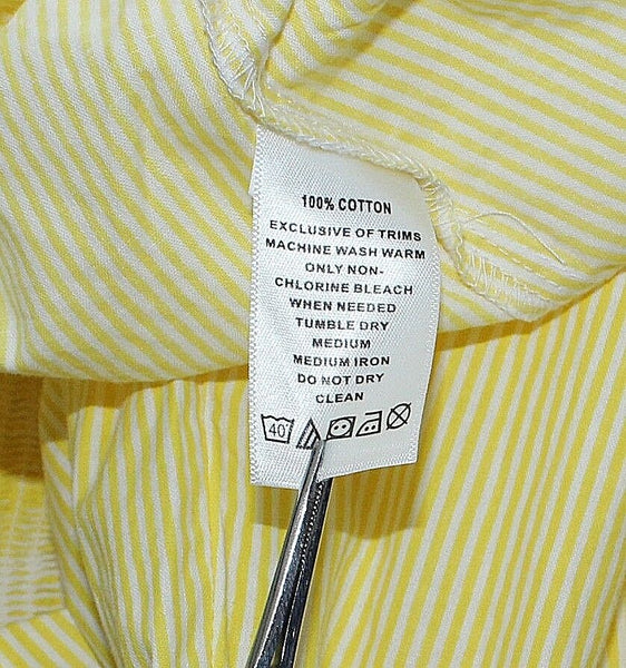 Beebay Sz 7 Yellow Blue Pink Multi Embroidered 100% Cotton Girls Dress