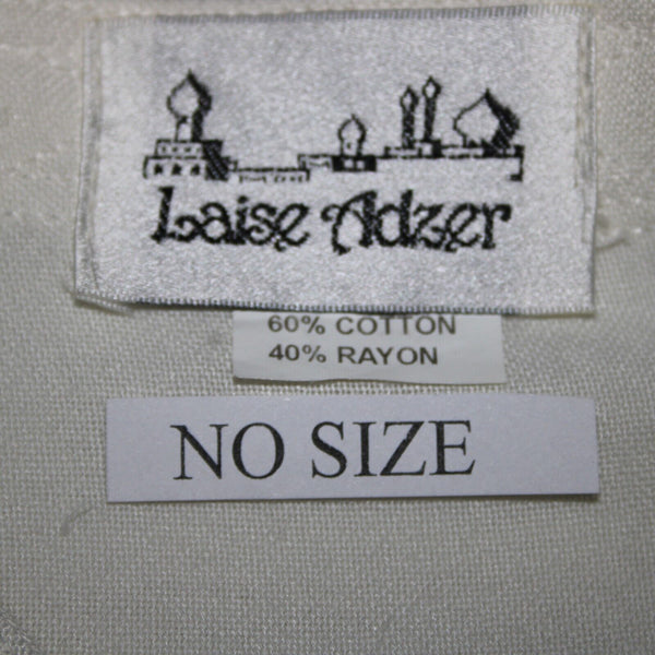 Laise Adzer Vintage Sz M Ivory White Tunic Layered Bohemian Cotton Rayon Top