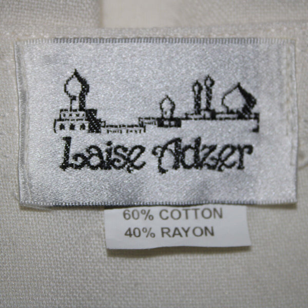 Laise Adzer Vintage Sz M Ivory White Tunic Layered Bohemian Cotton Rayon Top