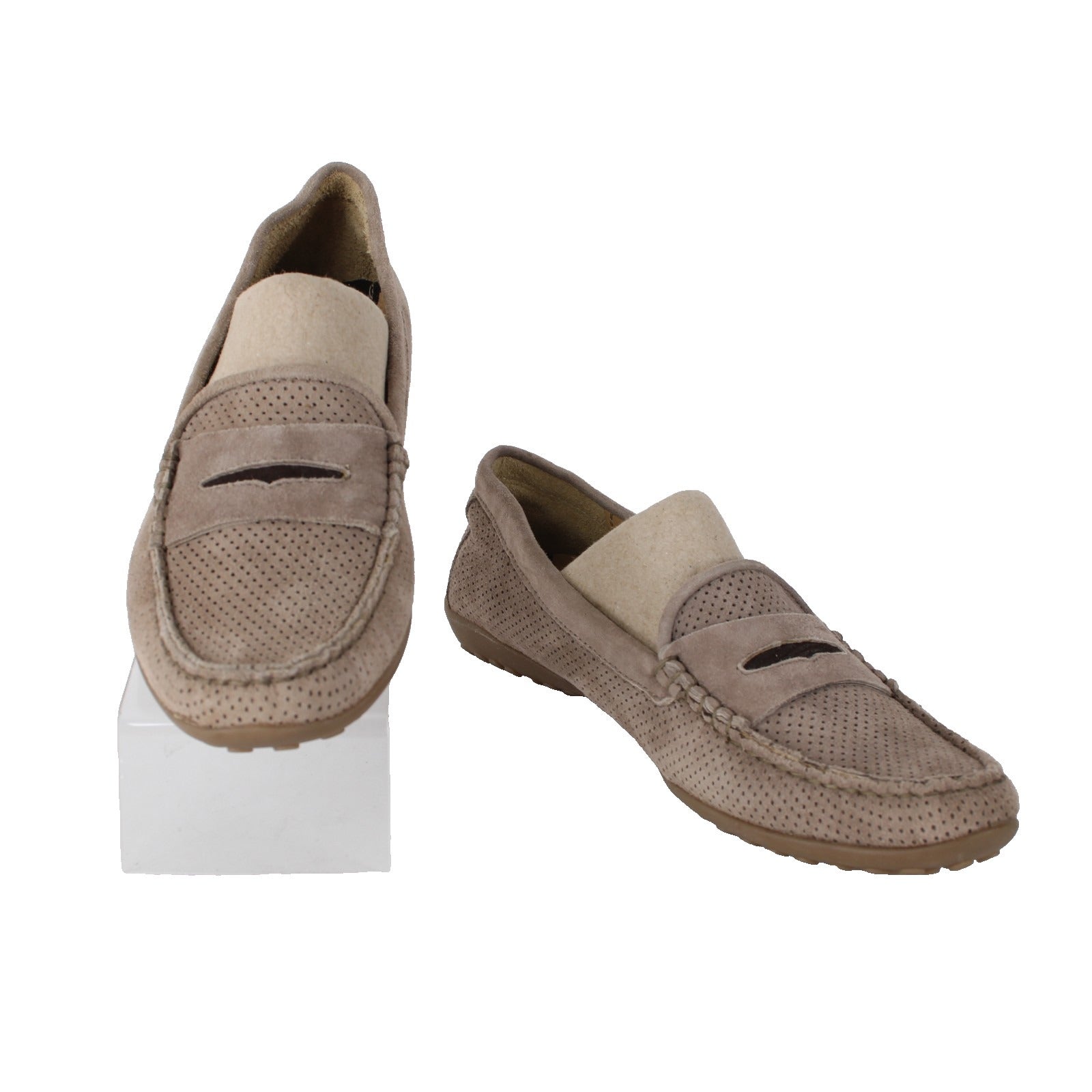 Van Eli Flats Sz 7.5 A Brown Slip On Suede Leather Flats