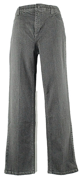 Denim & Co 10 x 30.5 Charcoal Cotton Spandex Nylon Jeans