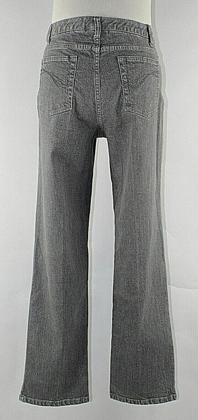 Denim & Co 10 x 30.5 Charcoal Cotton Spandex Nylon Jeans
