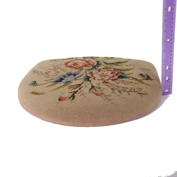 Chair Cushions 16 x 15 x 2 Multi Colored Floral Qty 1 Needle Point Cushions