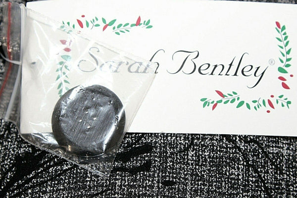 Sarah Bentley NEW $43 Sz S Charcoal Black Button Up Poly Rayon Unlined Jacket