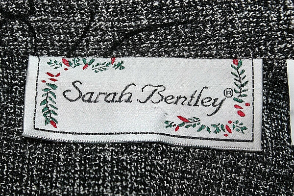 Sarah Bentley NEW $43 Sz S Charcoal Black Button Up Poly Rayon Unlined Jacket