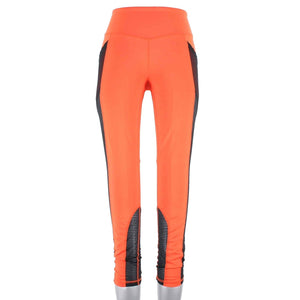 Without Wall Sz S x 26 Orange Black Sheer Inserts Poly Blend Active Pant