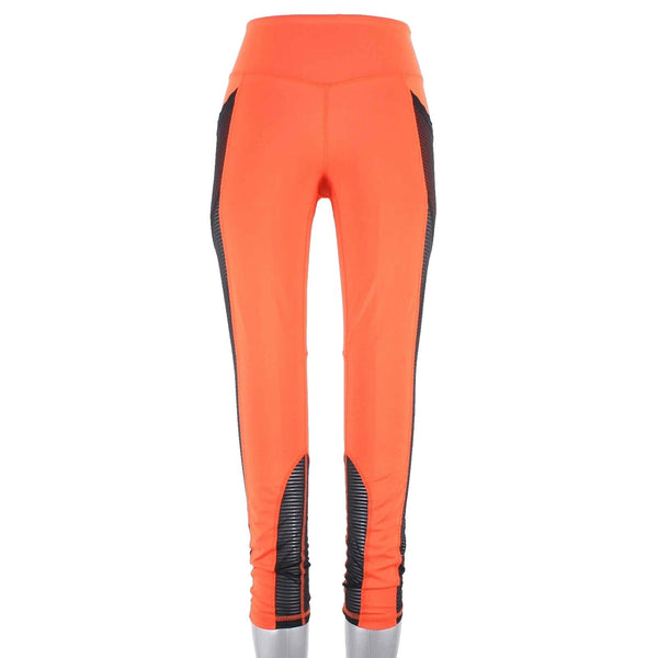 Without Wall Sz S x 26 Orange Black Sheer Inserts Poly Blend Active Pant